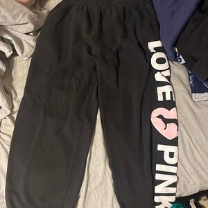 Black Victoria secret sweat pants